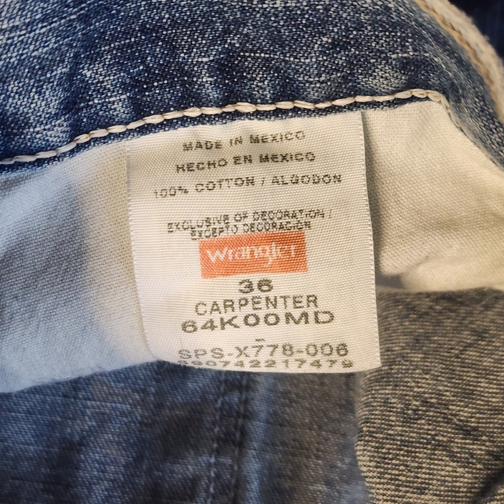 Classic Blue Denim Men's Shorts Jorts Size 36 Y2k 90s - Picture 5 of 8